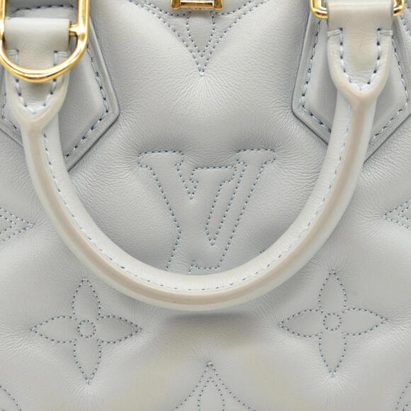 LOUIS VUITTON Calfskin Bubblegram Alma BB Ice Blue - Picture 10 of 16